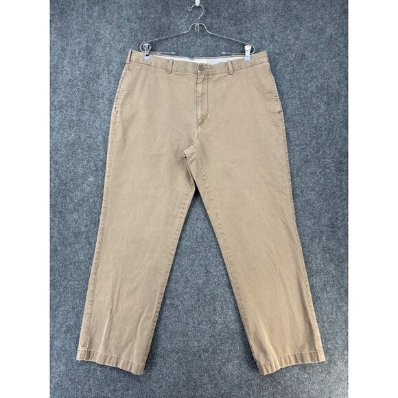J.Crew Mens Barrow Relaxed Fit Khaki Chino Pants 36x32* Preppy Casual Classic - Picture 1 of 13